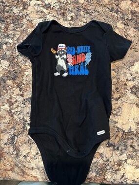 Gerber Black Graphic 'Red White and Feral' One-Piece